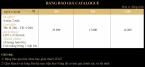 BANG GIA CATALOGUE